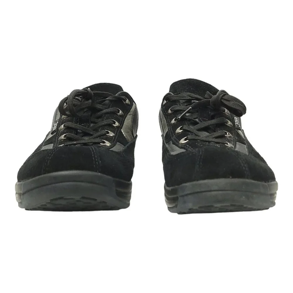 Joya Swiss Venezia Black Suede Leather Toning Womens 7 Shoes Comfort Walking - Picture 4 of 11